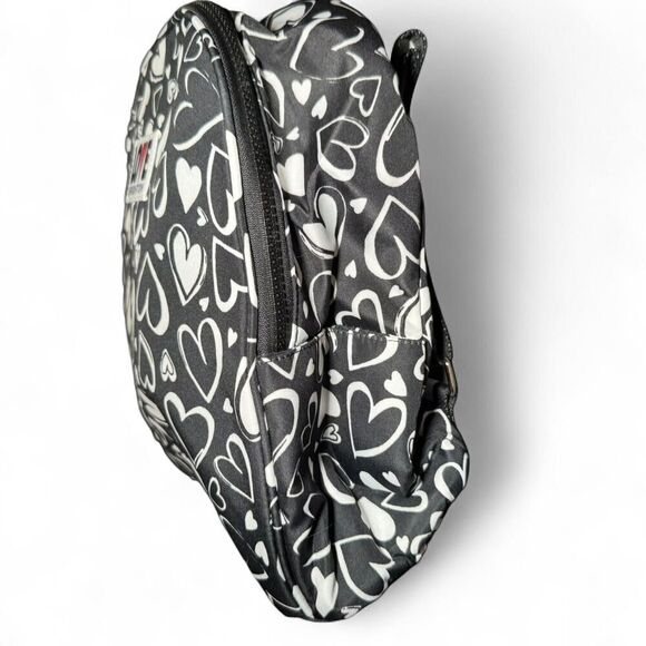 Brighton Endless Love Black & White heart mini backpack adjustable straps - Picture 6 of 7